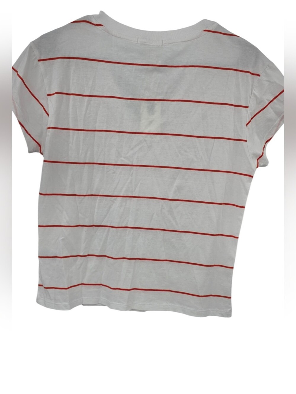 New Z Supply RED STRIPED COTTON MODERN V-NECK TEE Small - Picture 7 of 7